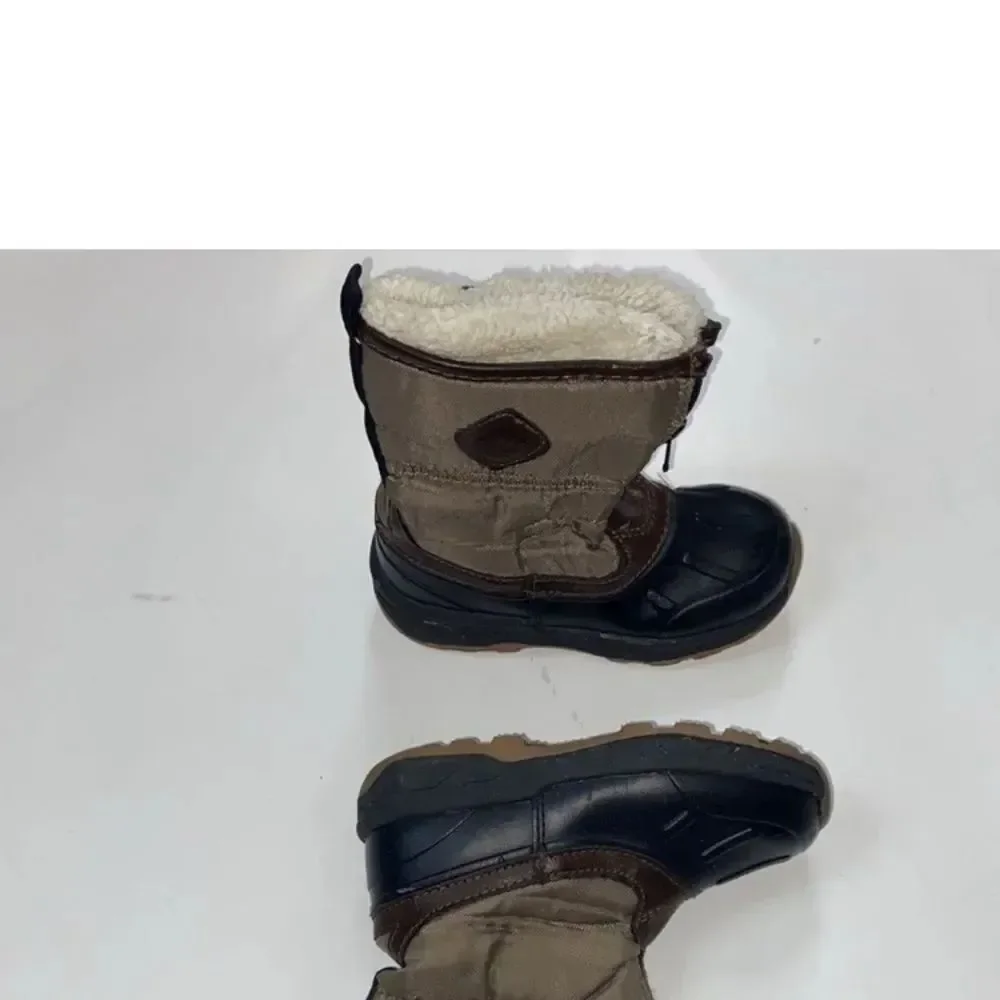 Carter's Kids' Black and Brown Winter Boots
